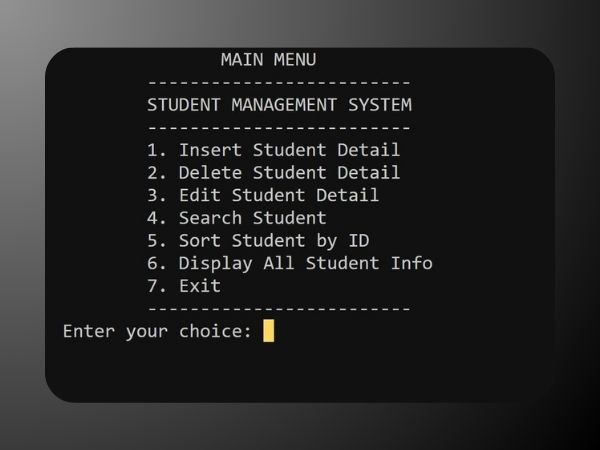 student management system